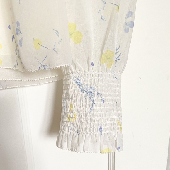 NWT Wilfred Castello Blouse in Light Birch/Citron - Picture 6 of 7